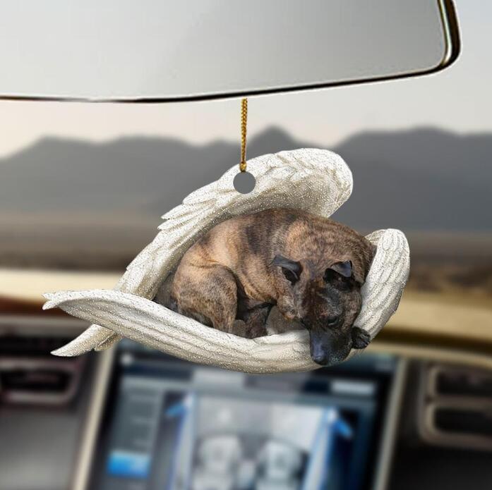 Sleeping Dog Angel Car Pendant, Acrylic Hanging Ornament for Cars, Doors & Home Decor