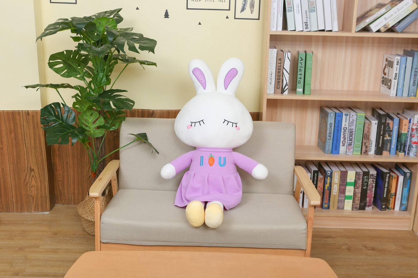 Super Soft Snuggles: Bunny Doll Plush Toy (PP Cotton Filled).