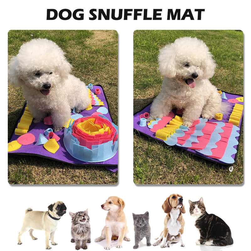 Dog Toy Sniff Pad, Interactive Smelling Mat for Training & Stress Relief (70×50cm)