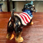 Underglaze Ceramic Dog Decoration, American-Style Multi-Functional Dog Ornament