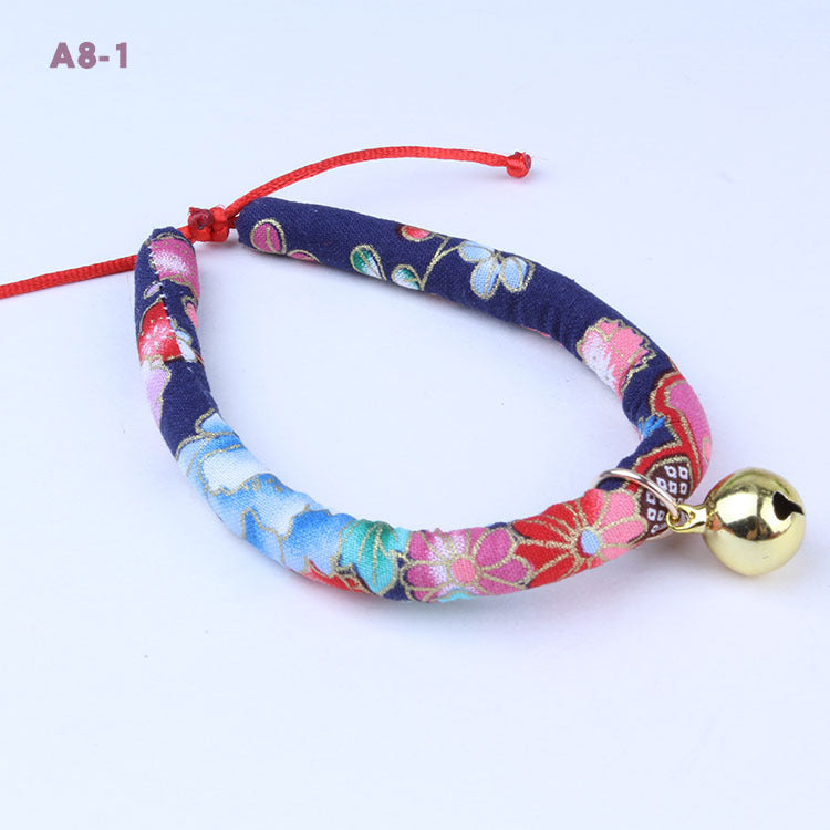 Dog Collar with Bell, Adjustable Pet Bell Ornament for Cats & Dogs (XS–L Sizes)