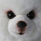 Pristine Pal: Pure White Simulation Dog Plush Doll (Short Hair, PP Cotton).