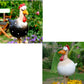 Yard Art Decor Chicken Garden Lawn Plug – Hen & Rooster Resin Ornaments for Indoor/Outdoor Decoration