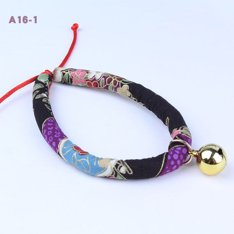 Dog Collar with Bell, Adjustable Pet Bell Ornament for Cats & Dogs (XS–L Sizes)