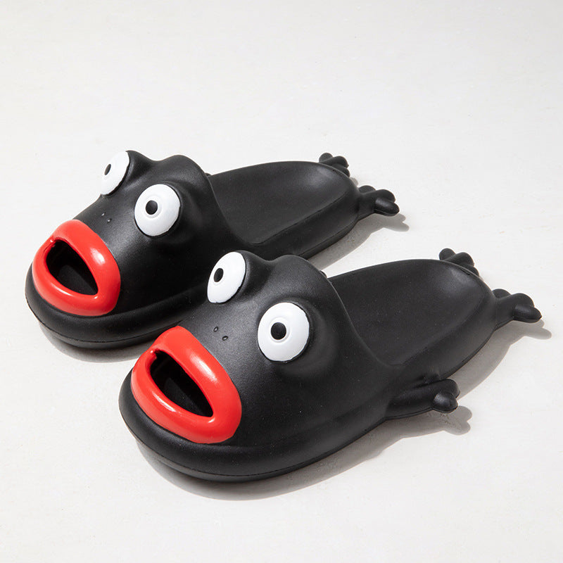 All-Day Comfort: Cute Frog EVA Soft Home, Beach, and Bathroom Slippers.