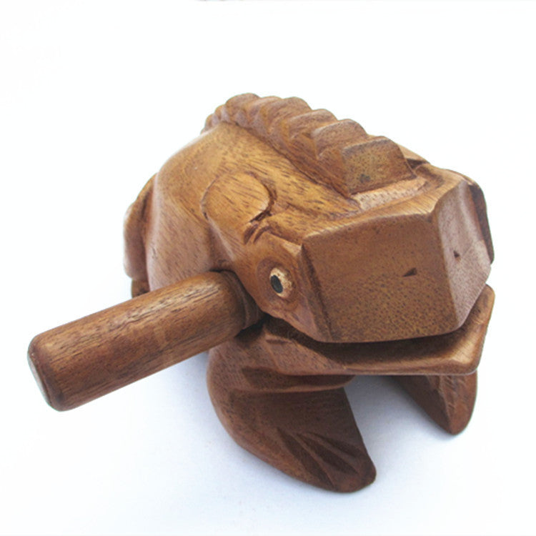 Bring Luck Home: Classic Wooden Lucky Frog Model Toy / Ornament (Six Sizes).