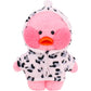 30cm Small Yellow Duck Plush Clothes – Cute Jumpsuit Doll Outfit (Clothes Only)