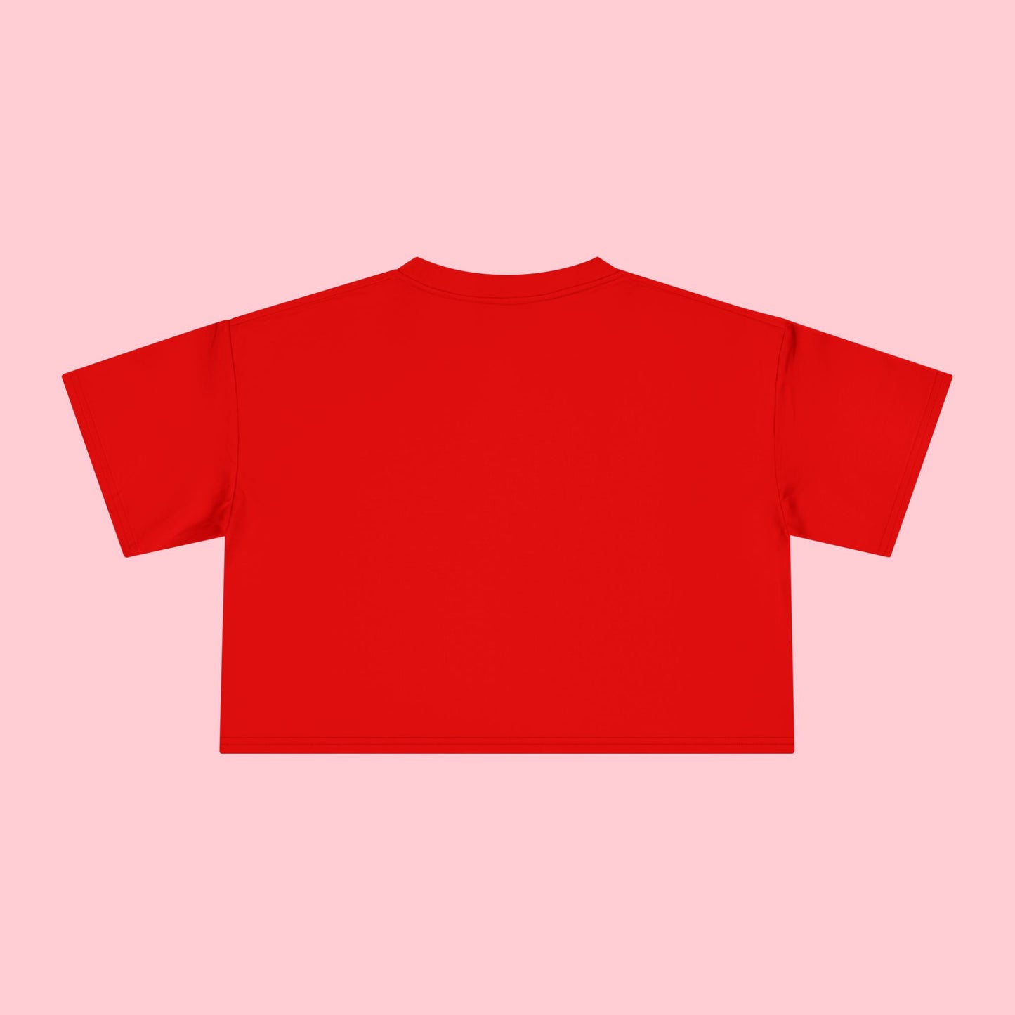 Lucky Girl Energy Crop Tee - Pastel Retro Graphic Women’s Top