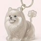 Dog Fur Storage Keychain, Cute Silicone Pet Pendant Accessory