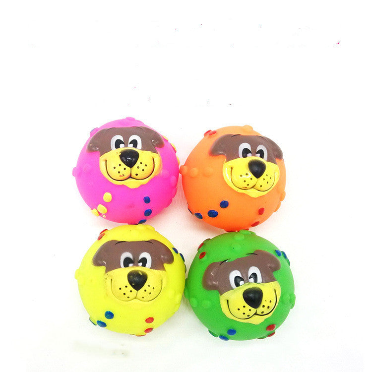 Durable Fun: Vinyl Pet Dog Toy Ball (Suitable for Dogs and Cats).