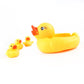 Baby Little Yellow Duck Toy Set – Mother Duck & 3 Baby Ducks (Soft Vinyl Bath & Grasping Toy)