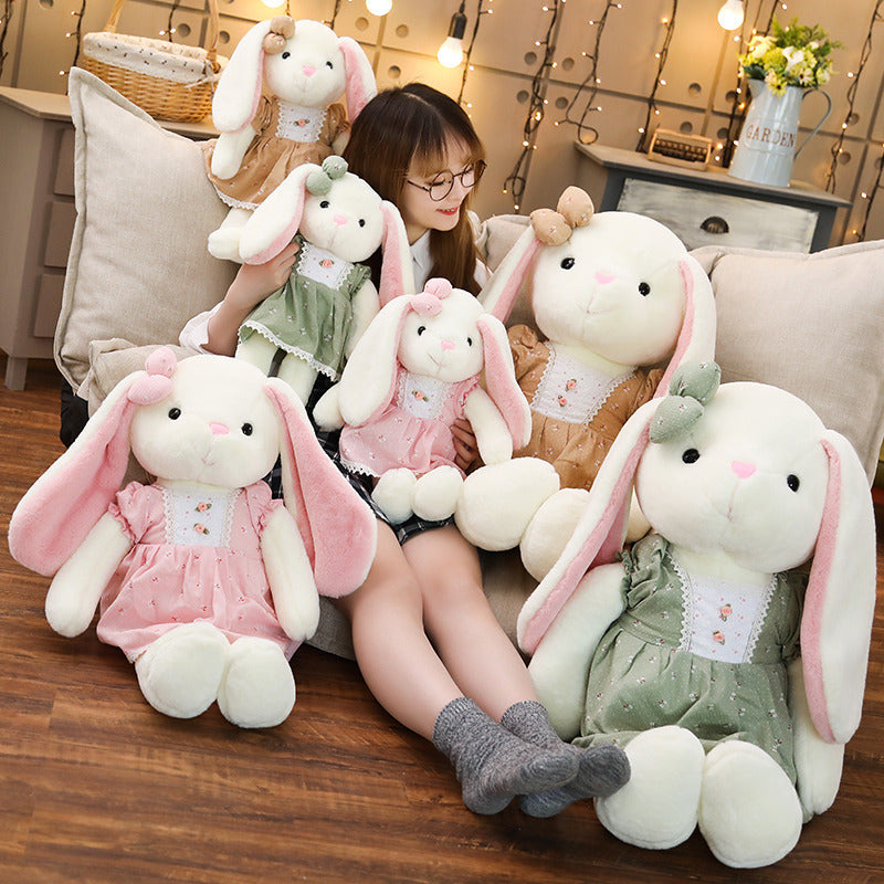 Timeless Snuggles: Bunny Doll Ragdoll Plush Toy (Short Plush, PP Cotton Filled).