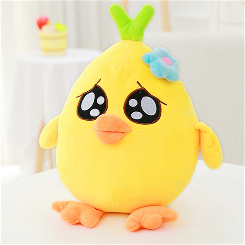 Tiny & Tender: Small Grass Chicken Plush Doll (Crystal Super Soft, PP Cotton).