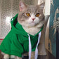 Hilarious Halloween: Soft Warm Frog Cosplay Pet Hoodie for Small Dogs and Cats.