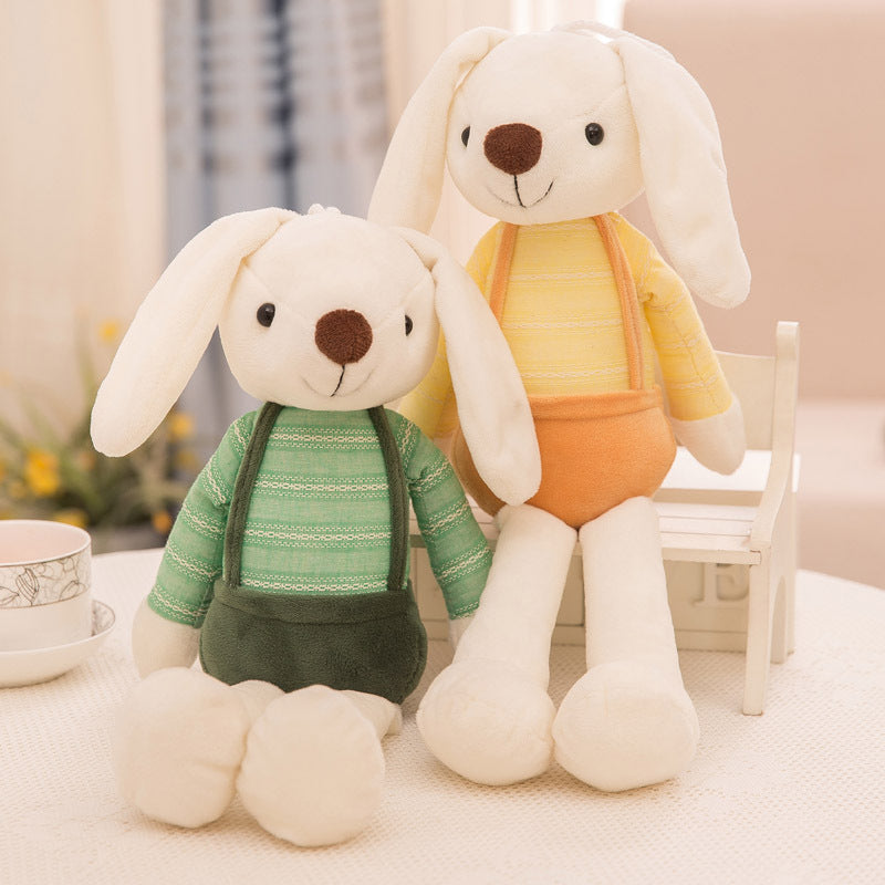 Cute Bunny Rabbit Plush Toy, Crystal Super Soft Plush Doll with PP Cotton Filling