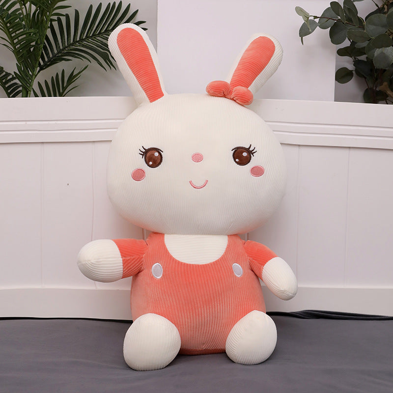 Cloud-Soft Cuddle: Cute Bunny Doll Plush Toy (Down Cotton Filled, Four-Sided Elastic).