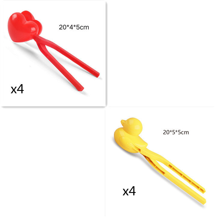 Duck Snow Ball Outdoor Clip Toy – Winter Snow Mold Tool for Fun Snow Play