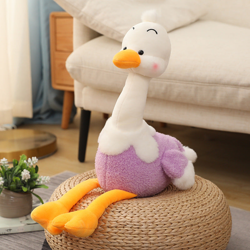 A Girl’s Heart Flamingo Plush Toy – Ugly-Cute Duck Style Animal Doll