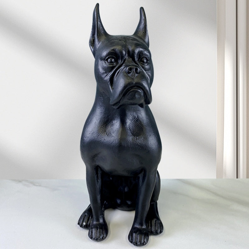Dog Ornaments for Home Decoration, Modern Simple Resin Figurines for Living Room & Study