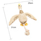Squeaky Fun: Soft Short Plush Duck Sound Toy for Dogs ($\mathbf{25 \times 31\text{cm}}$).