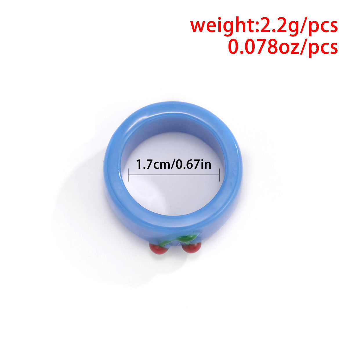 Simple Charm: Cute Little Frog Resin Ring in Pastoral Style (Female).