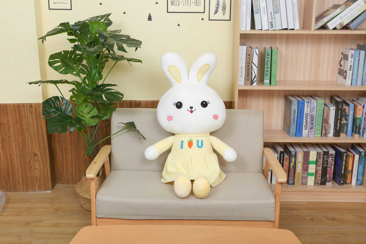 Super Soft Snuggles: Bunny Doll Plush Toy (PP Cotton Filled).