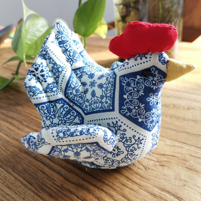 Handmade DIY Fabric Material Pack – Creative Chicken Doll Sewing Kit (Non-Finished)