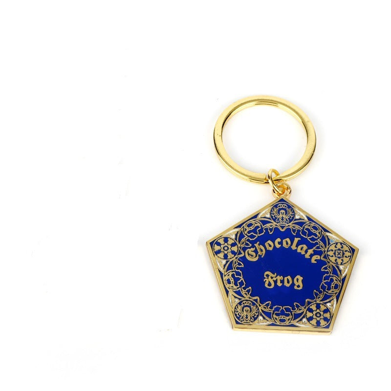 Wizardly Sweet: Chocolate Frog Hangtag Keychain of the Magic Academy.