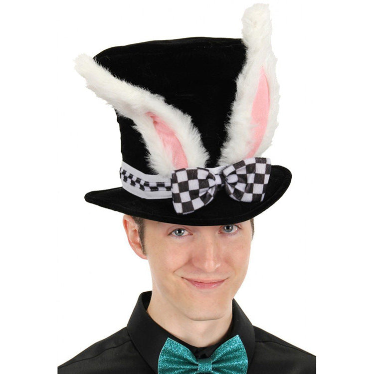 Easter Celebration Velvet Bunny Ear Hat, Costume Accessory & Cosplay Party Set