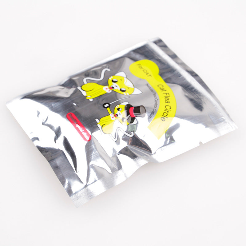 Pet Dog Deworming & Flea Prevention Collar, Monochrome Leather Anti-Pest Strap