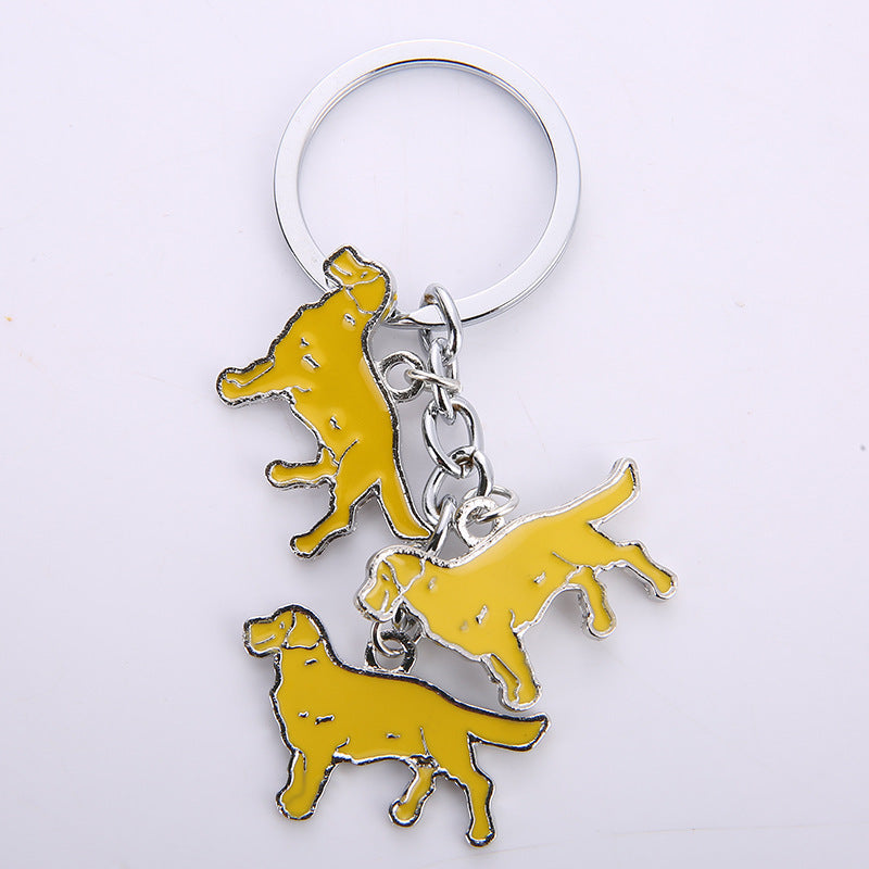 Dog Keychain, Metal Border Shepherd Backpack Pendant (Bull Terrier 10cm)