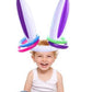 Inflatable Bunny Ear Ring Toss Game, Bunny Head Inflatable Toy with Rings (Pet & Party Game)