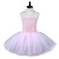 Easter Bunny Princess Catwalk Costume, Girls’ Striped Sleeveless Skirt with Headband