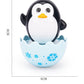 Wobble Fun: Baby Cartoon Mini Tumbler Toy Set (Penguin, Rabbit, Chicken) for Interactive Play.