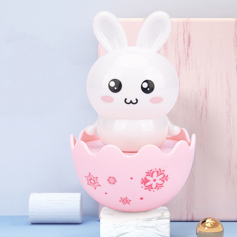 Wobble Fun: Baby Cartoon Mini Tumbler Toy Set (Penguin, Rabbit, Chicken) for Interactive Play.