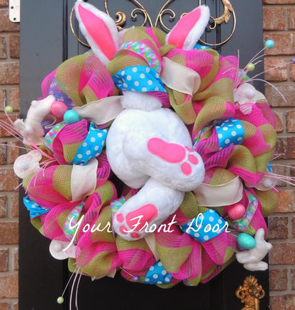Christmas & Easter Bunny Garland, Foam Fruit Decorative Cloth Ornament (50×40 cm)