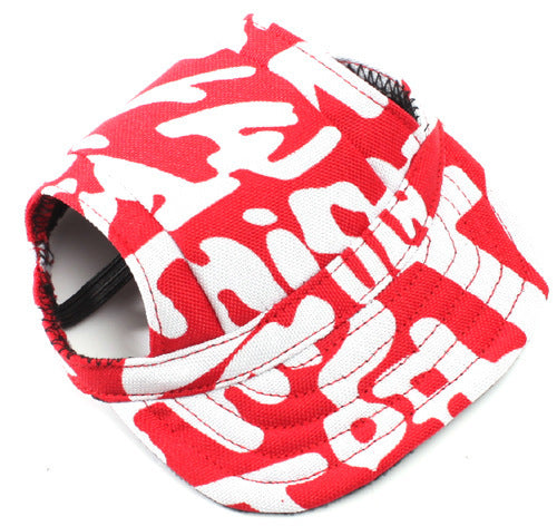 Pet Baseball Canvas Dog Sun Hat, Camouflage Peak Cap for Dogs & Cats
