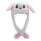Luminous Bunny Hat, Cute Rabbit Hat With Moving Ears & Light-Up Design