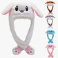 Luminous Bunny Hat, Cute Rabbit Hat With Moving Ears & Light-Up Design