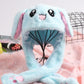 Luminous Bunny Hat, Cute Rabbit Hat With Moving Ears & Light-Up Design