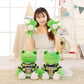 Healing Smiling Frog Plush Doll – Cute Cartoon Frog Toy (25–50 cm)
