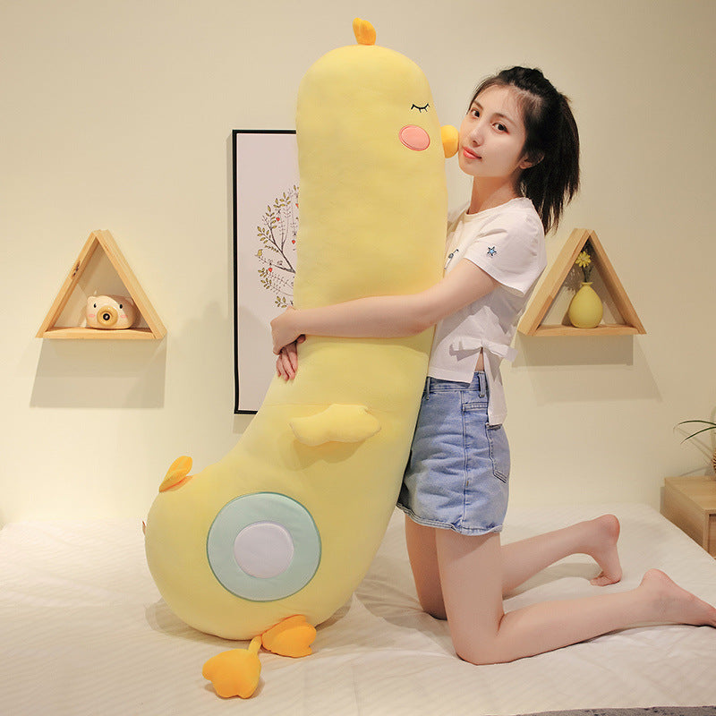 Supremely Soft: Cute Big Yellow Duck Plush Doll Toy (Down Cotton, Elastic Soft Velvet).