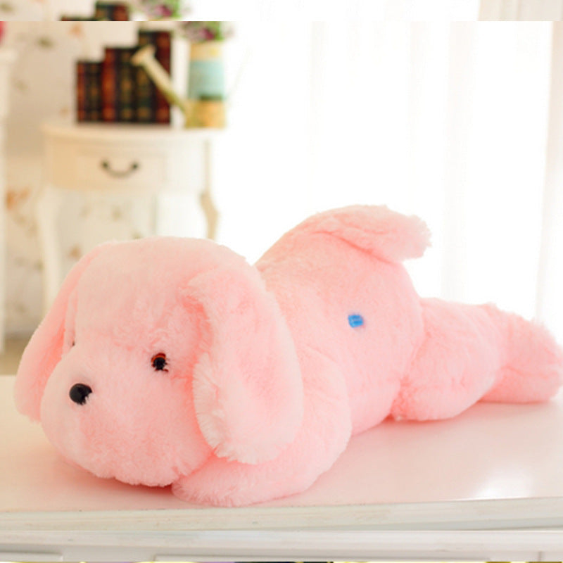Magical Glow: LED Colorful Light-Up Cute Dog Doll ($\mathbf{50}$ or $\mathbf{85\text{cm}}$, $\mathbf{3}$ Colors).