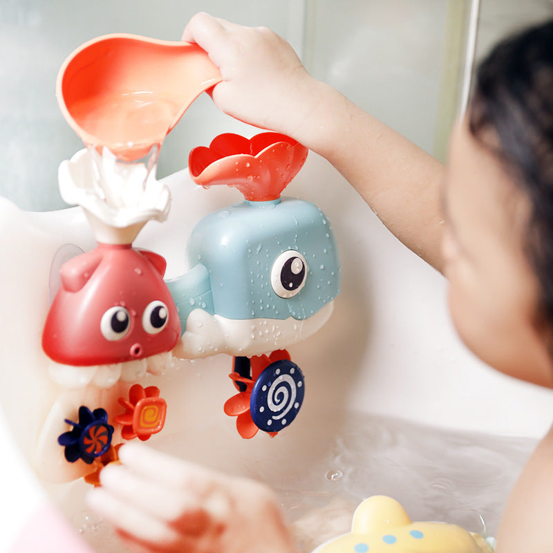 Children’s Bathroom Shower Spray Duck Toy – Cute Eggshell Rising Bath Toy