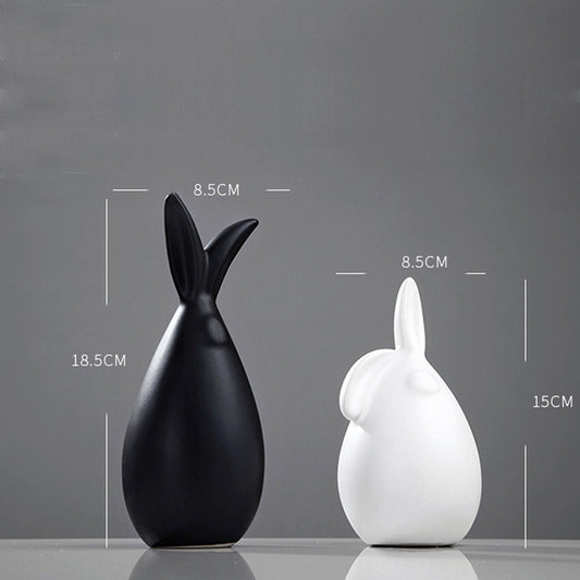 Creative Ceramic Animal Vase, Modern Simple Home & Living Room Decoration