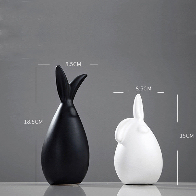 Creative Ceramic Animal Vase, Modern Simple Home & Living Room Decoration
