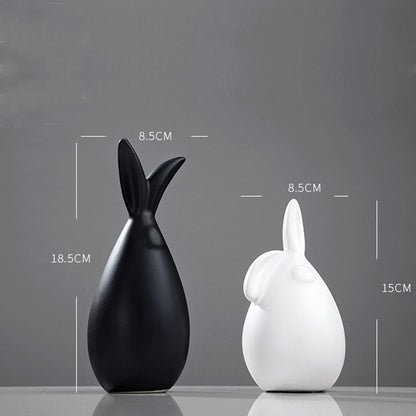Creative Ceramic Animal Vase, Modern Simple Home & Living Room Decoration