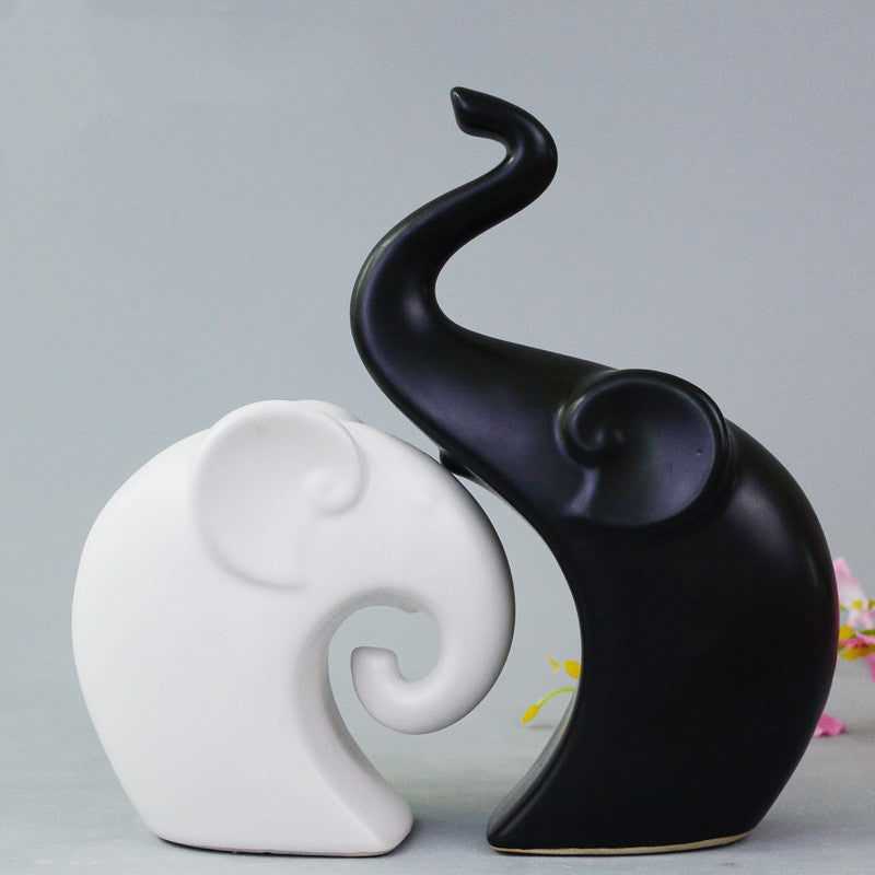 Creative Ceramic Animal Vase, Modern Simple Home & Living Room Decoration