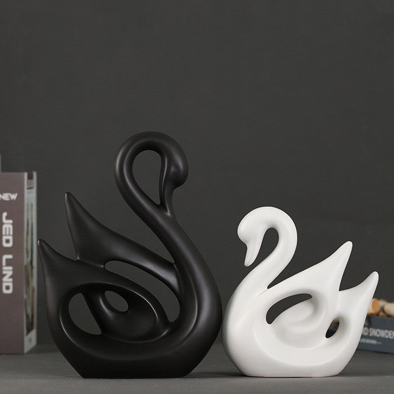 Creative Ceramic Animal Vase, Modern Simple Home & Living Room Decoration