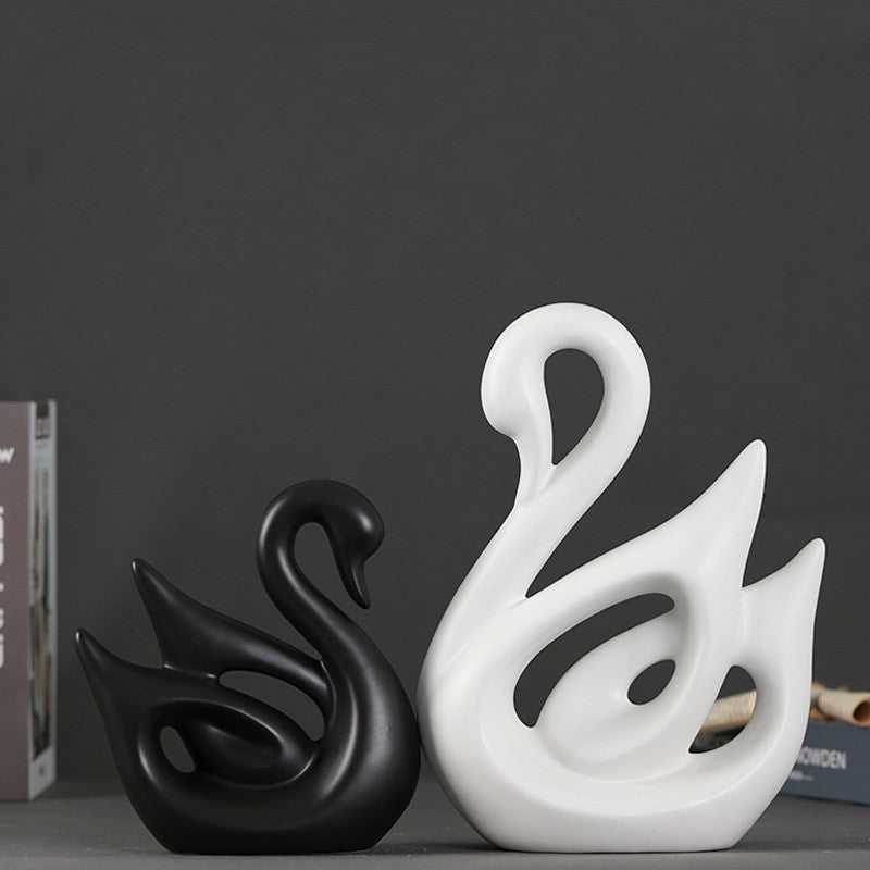 Creative Ceramic Animal Vase, Modern Simple Home & Living Room Decoration
